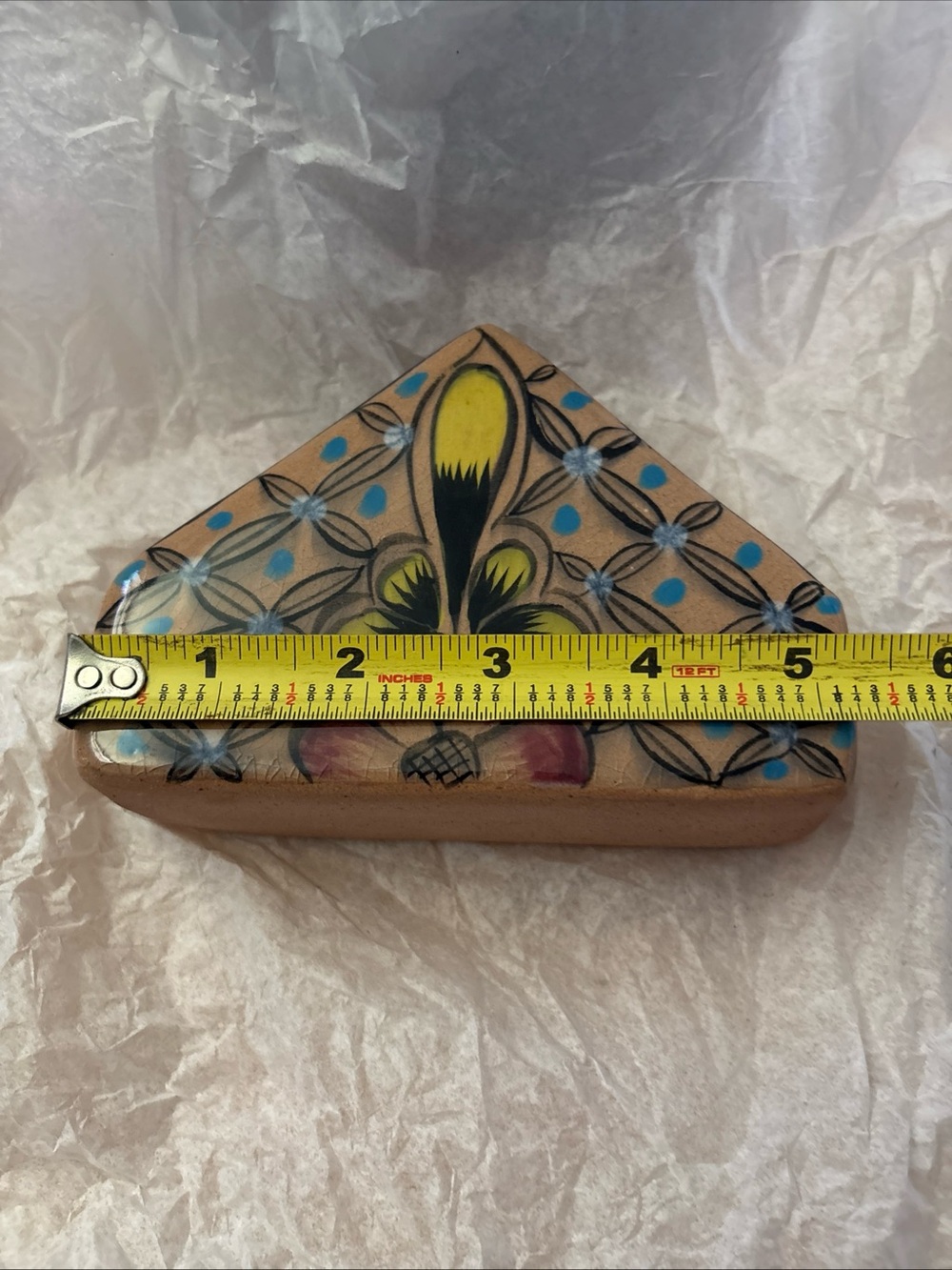 Mexican Talavera Pottery Ceramic Napkins Holder by Tal Rios - Picture 5 of 10
